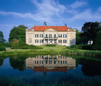 Blick auf Schloss Harkotten 